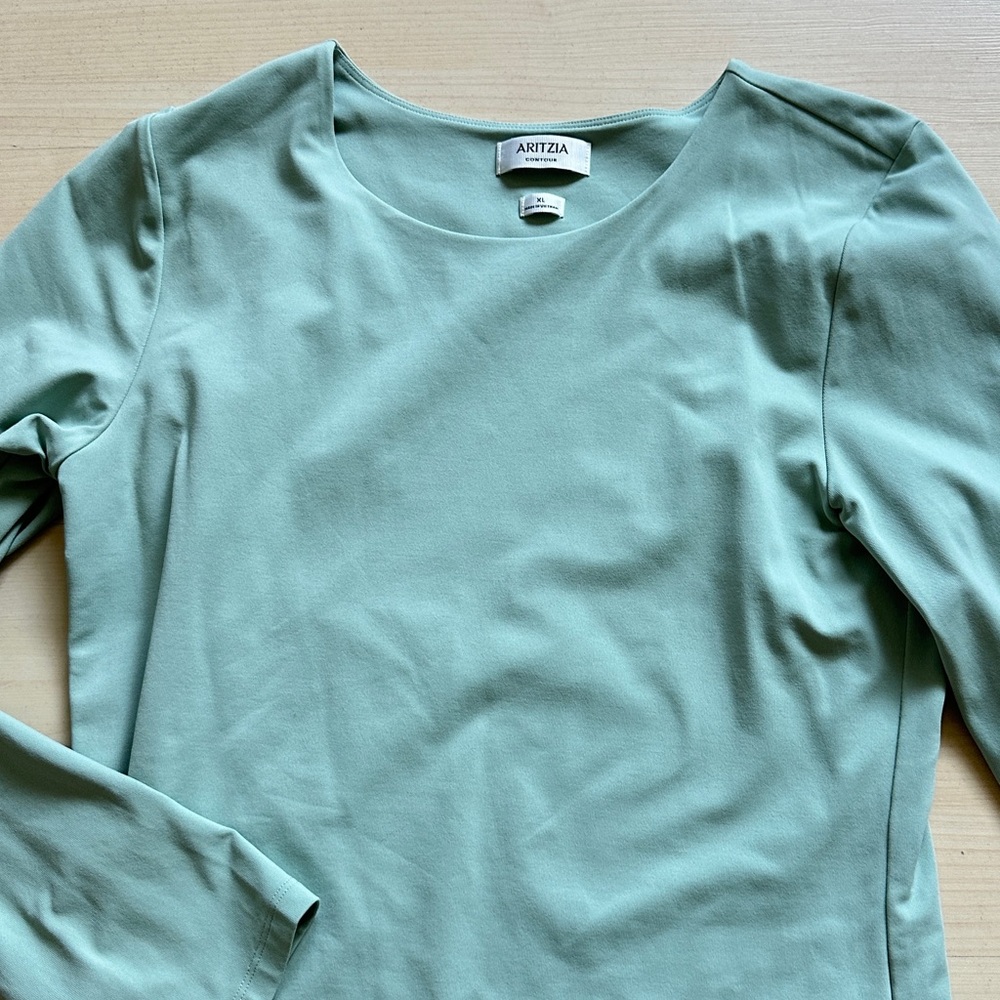 Aritzia Mint Long Sleeve Tee